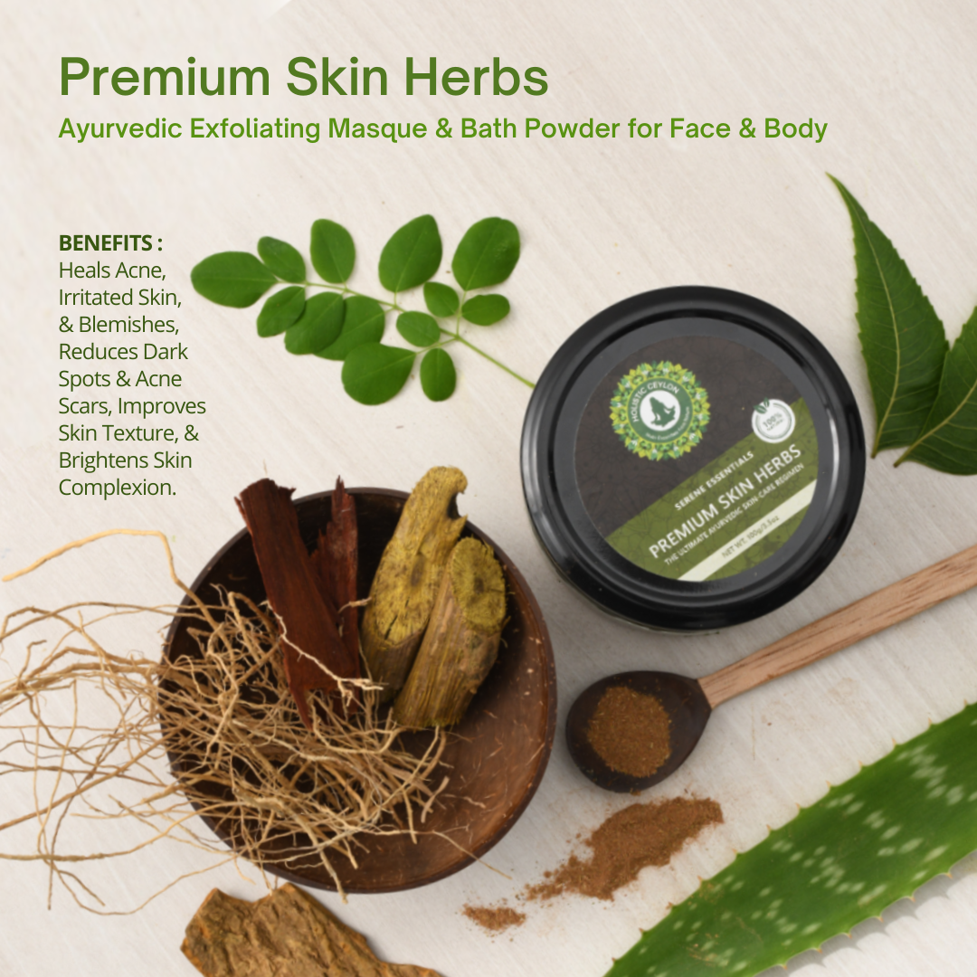 Premium Skin Herbs Ayurvedic Herbal Powder for Face & Body (Pack